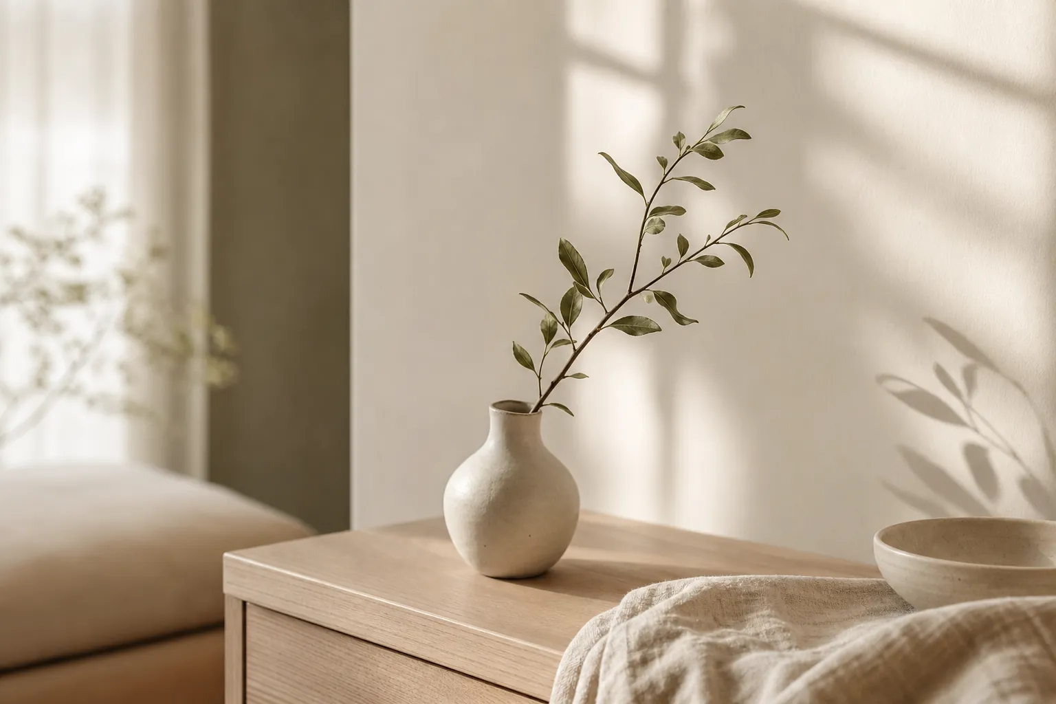 Calm interior detail at IDUNN